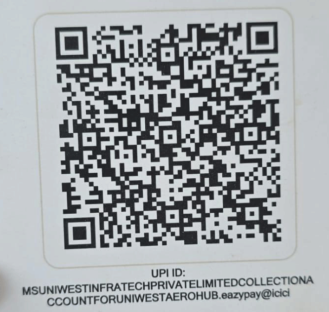 Registration payment QR code